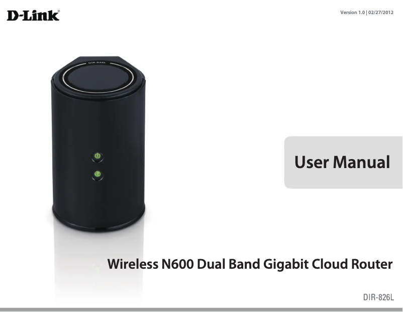 Page 1 de la notice Mode d'emploi D-Link DIR-826L