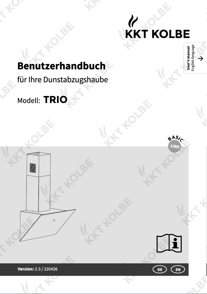 Page 1 de la notice Manuel utilisateur KKT Kolbe TRIO6014W