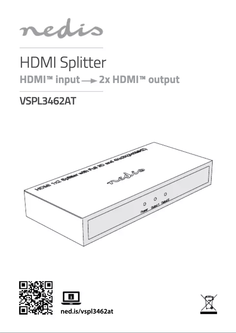Image de la première page du manuel de l'appareil VSPL3462AT