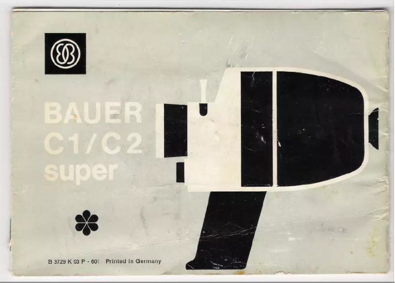 Page n°1 - Manuel utilisateur Bauer C1 Super