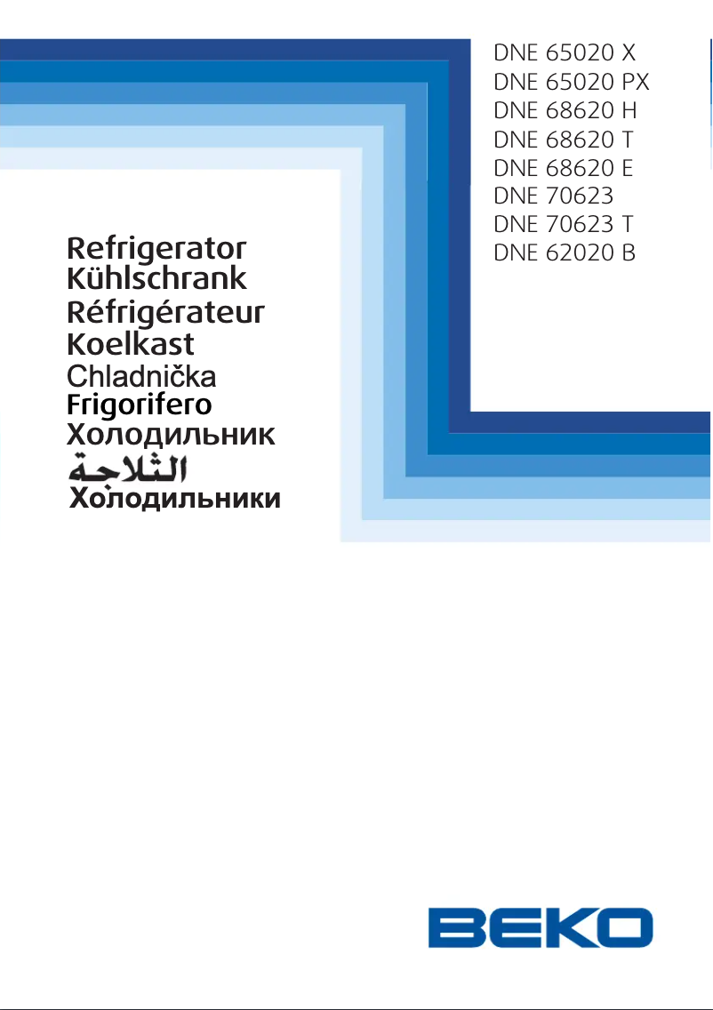 Page n°1 - Manuel utilisateur Beko DNE65020X