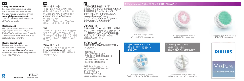 Image de la première page du manuel de l'appareil VisaPure SC6024