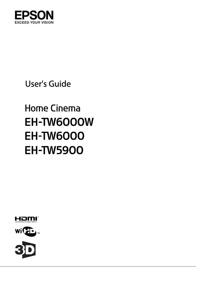 Page 1 de la notice Manuel utilisateur Epson EH-TW5900