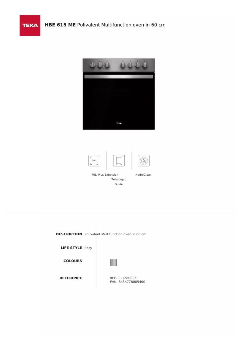 Image de la première page du manuel de l'appareil HBE 615