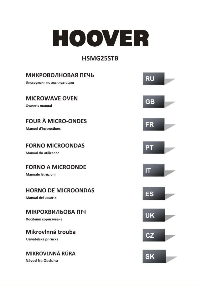 Page n°1 - Manuel utilisateur Hoover HMGV28GDFW