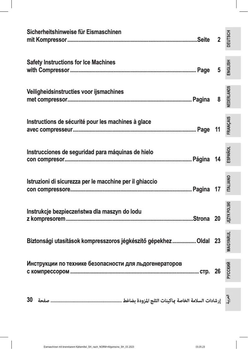 Page n°1 - Instructions / montage ProfiCook PC-ICM 1268