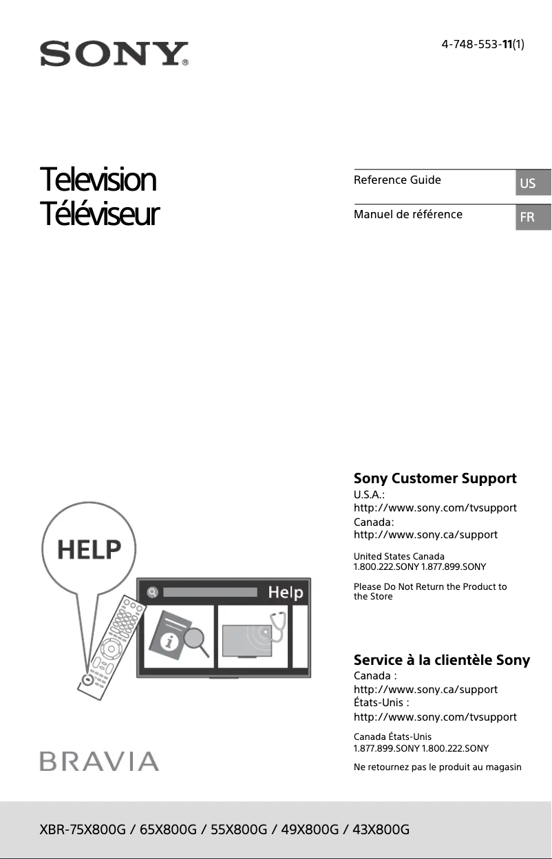 Image de la première page du manuel de l'appareil X800G