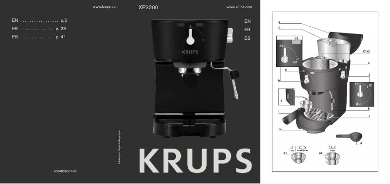 Image de la première page du manuel de l'appareil XP3200