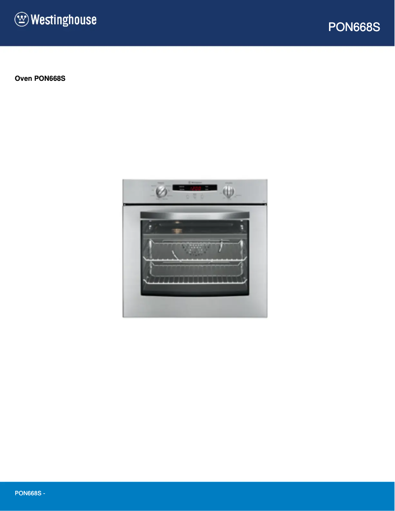 Image de la première page du manuel de l'appareil PON668S