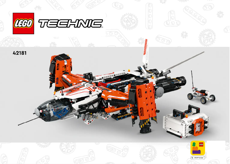 Page 1 de la notice Consignes visuelles Lego Technic 42181