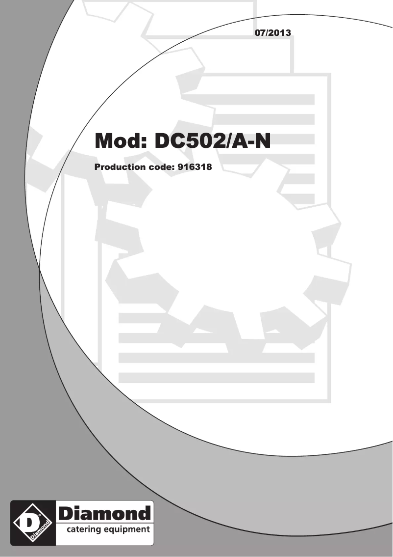 Image de la première page du manuel de l'appareil DC502/A-N