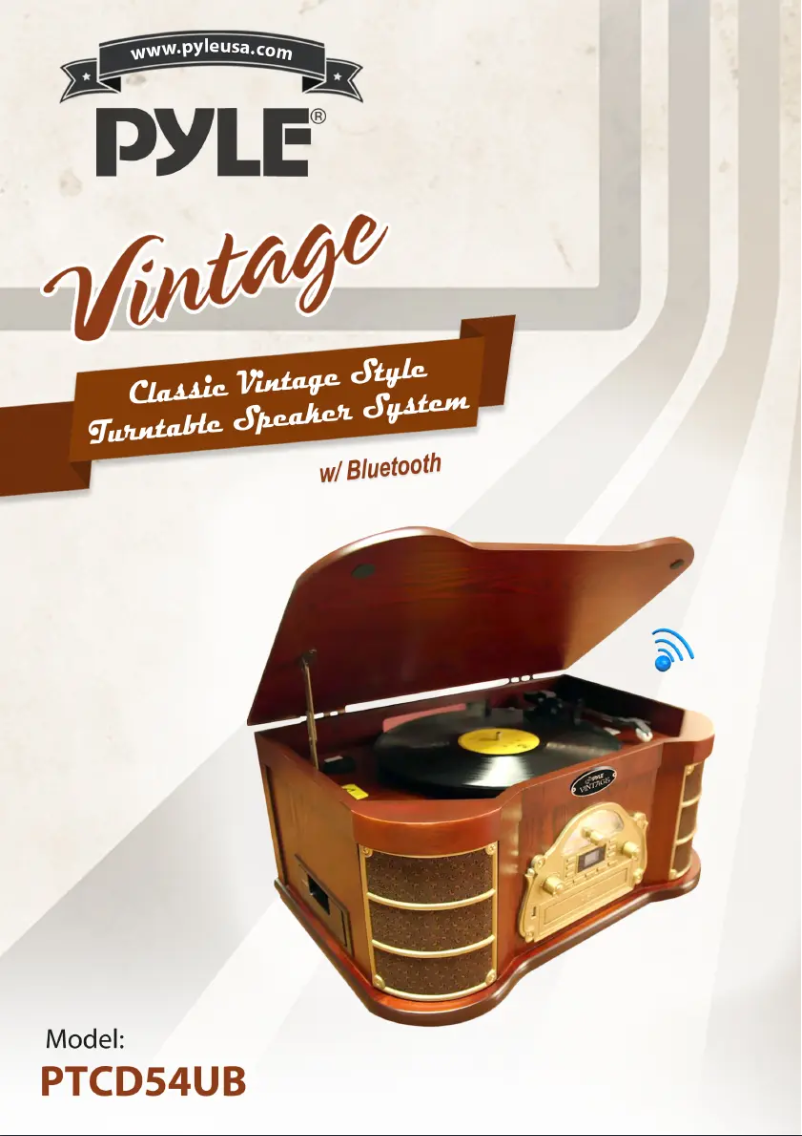 Image de la première page du manuel de l'appareil PTCD54UB