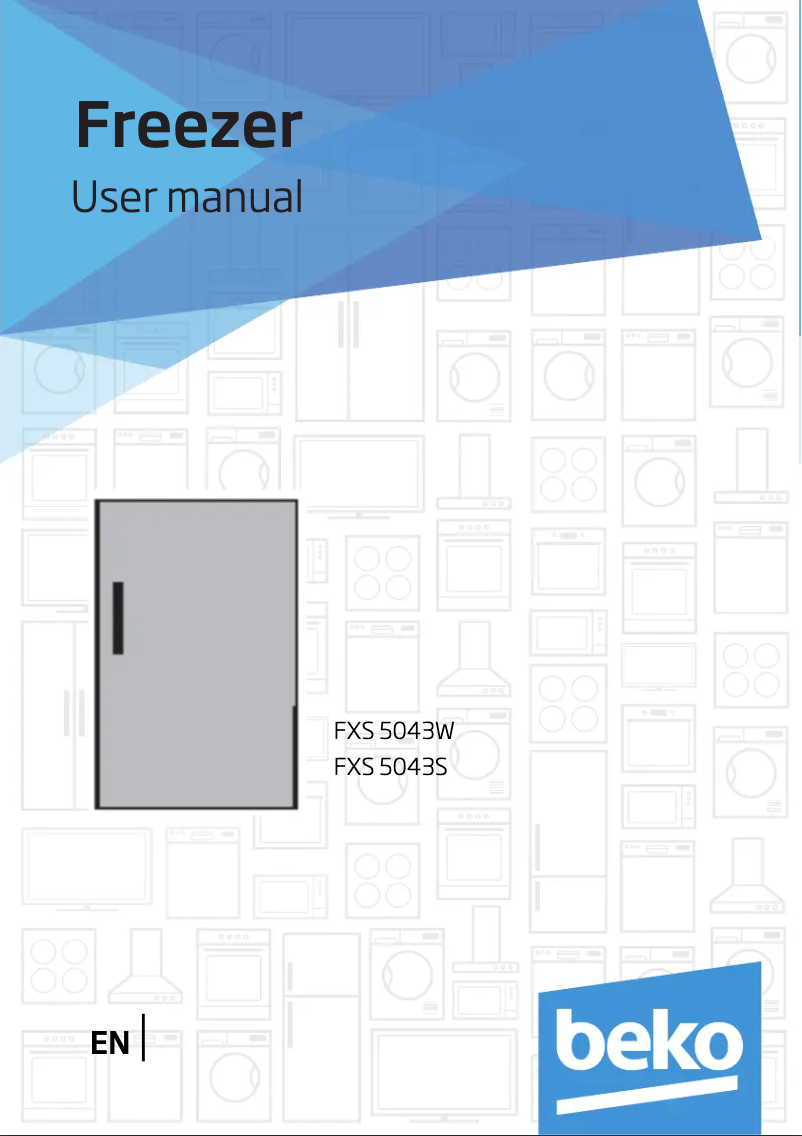 Page 1 de la notice Manuel utilisateur Beko FXS5043W