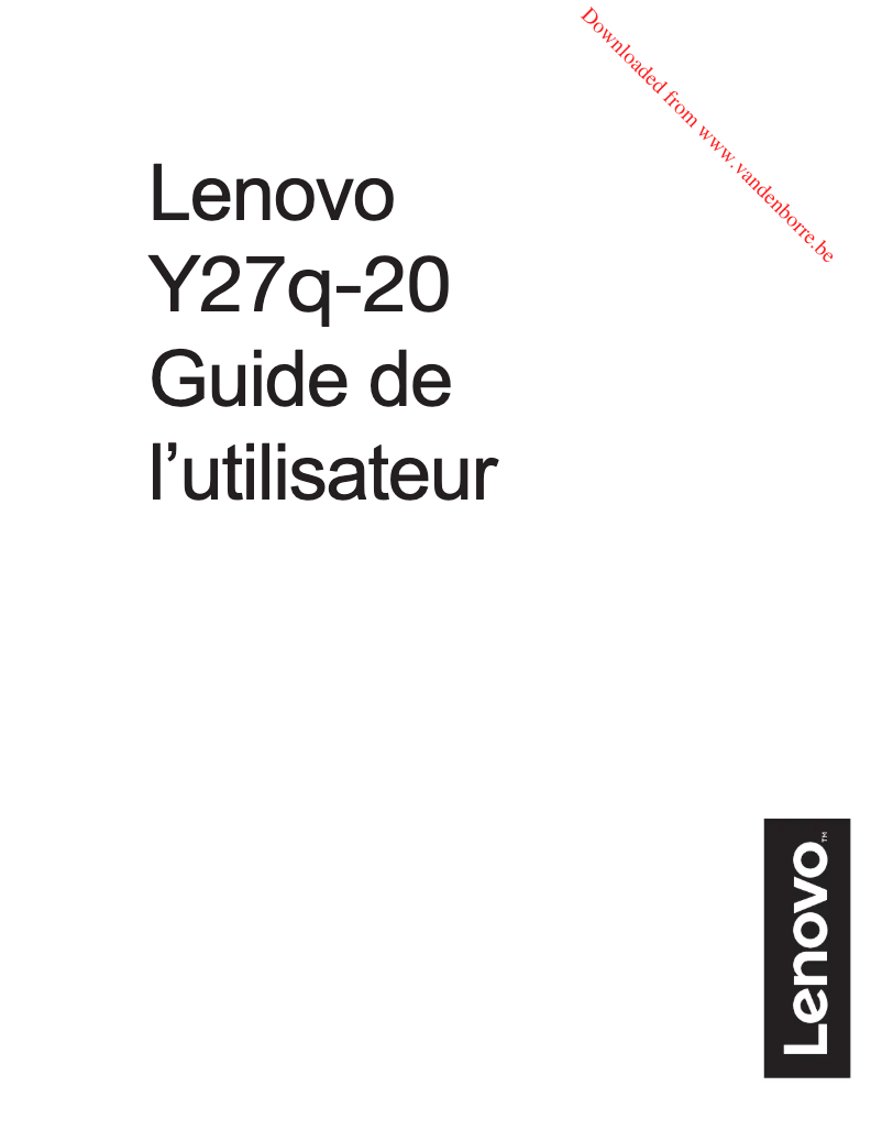 Página 1 del manual Manual de usuario Lenovo Legion Y27q-20