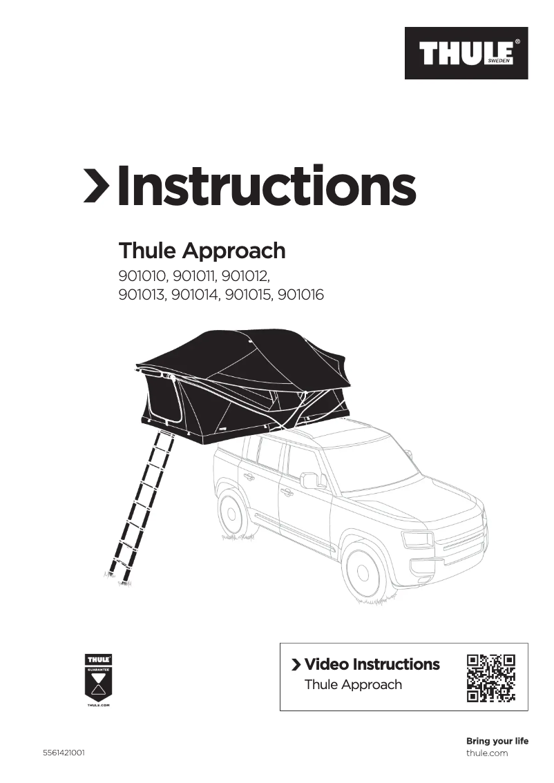 Page 1 de la notice Manuel utilisateur Thule Approach S
