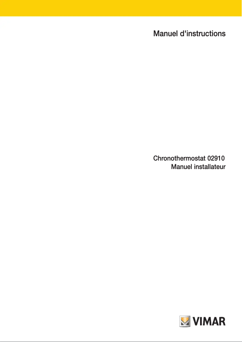 Page n°1 - Manuel utilisateur Vimar 02910