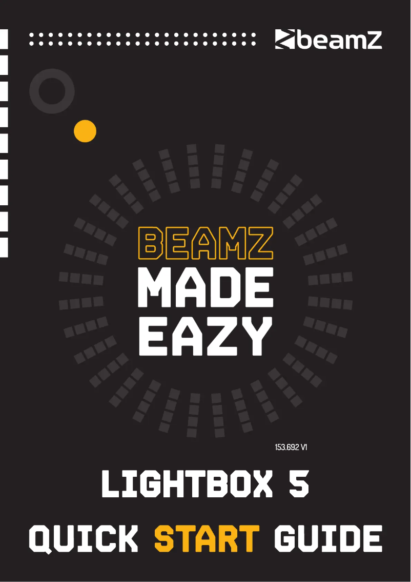 Page n°1 - Guide de démarrage rapide BeamZ LightBox 5