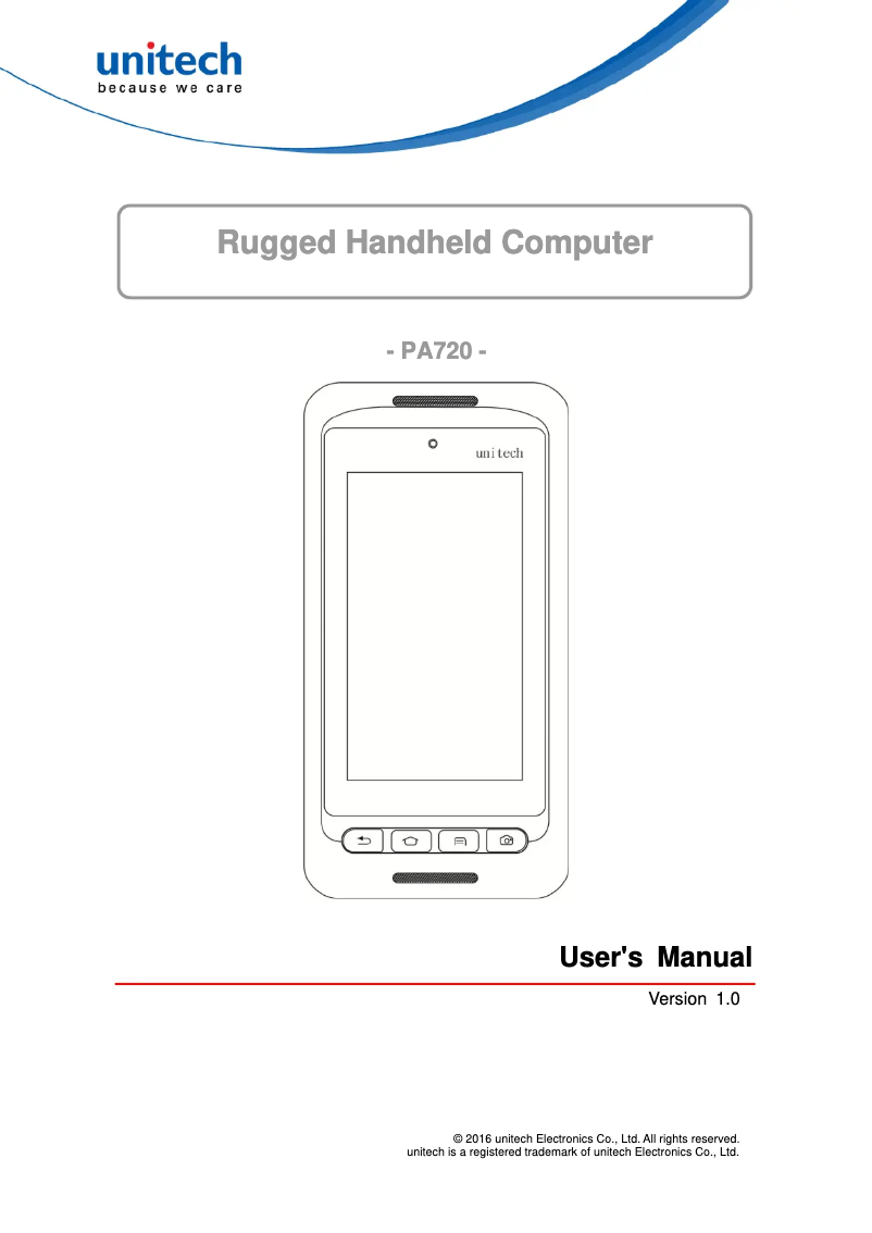 Imagen de la primera página del manual del dispositivo PA720