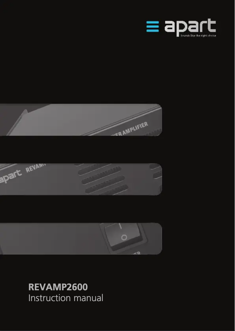Page 1 de la notice Manuel utilisateur APart REVAMP2600