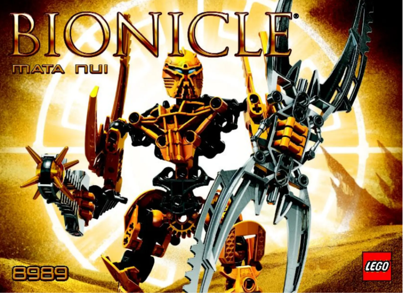 Image de la première page du manuel de l'appareil Mata Nui