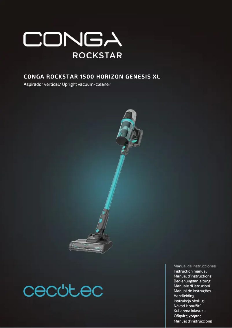 Image de la première page du manuel de l'appareil Conga Rockstar 1500 Horizon Genesis XL