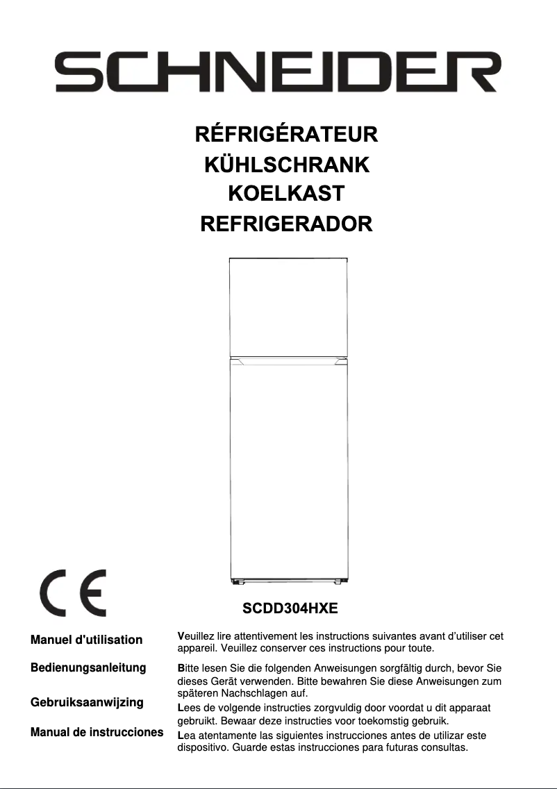 Page 1 de la notice Manuel utilisateur Schneider SCDD304HXE