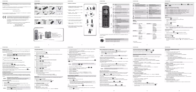 Page n°1 - Manuel utilisateur Sagemcom D182A