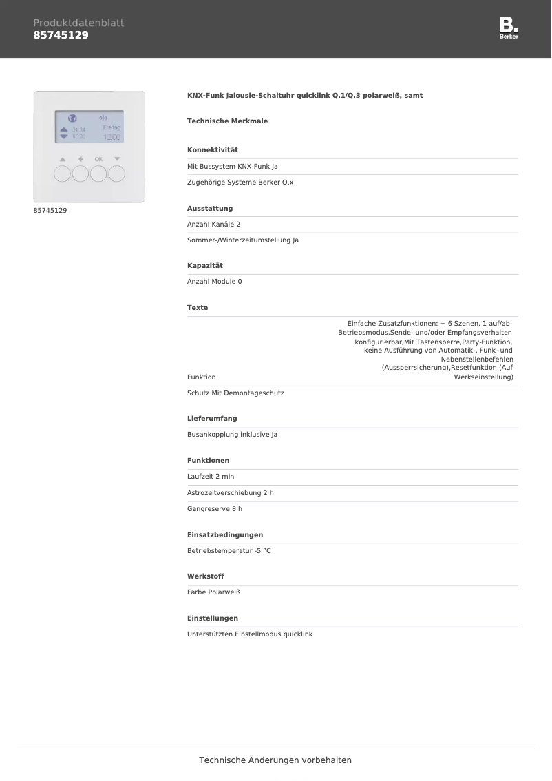 Image de la première page du manuel de l'appareil 85745129