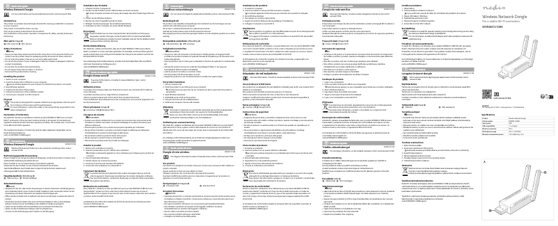 Page 1 de la notice Manuel utilisateur Nedis WSNWA1210BK