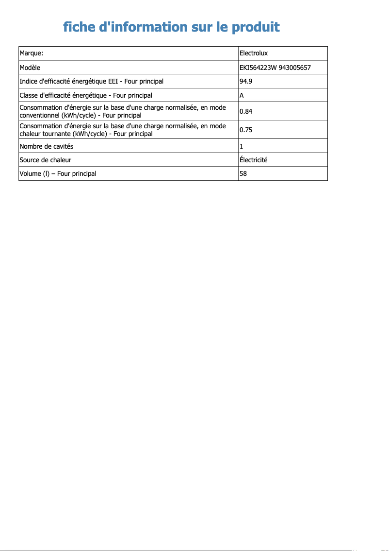 Image de la première page du manuel de l'appareil EKI564223W