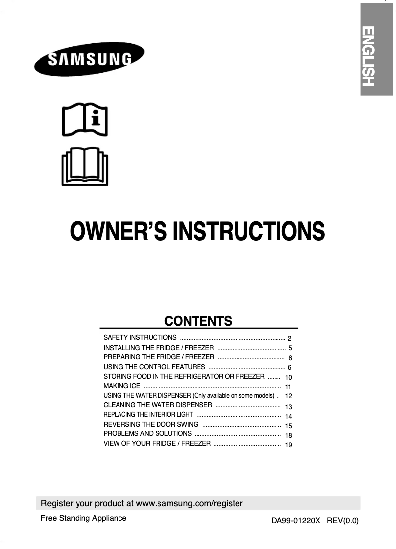 Image de la première page du manuel de l'appareil RL41HCIS