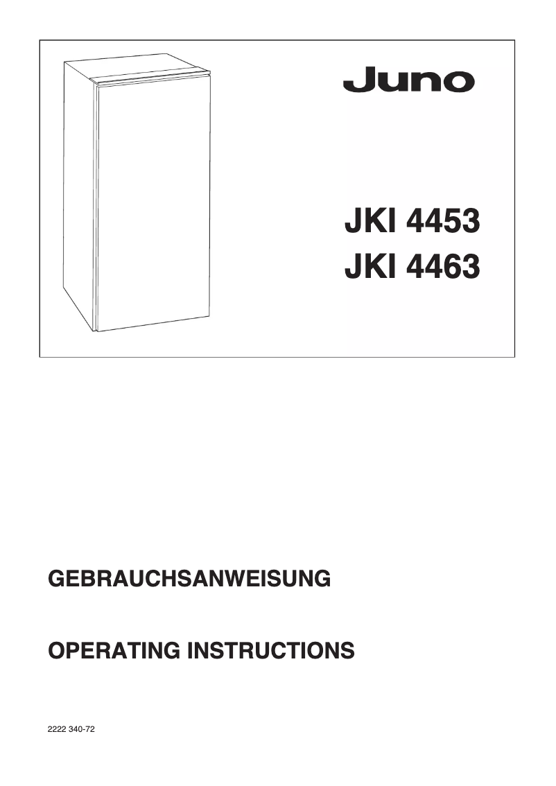 Image de la première page du manuel de l'appareil JKI4463