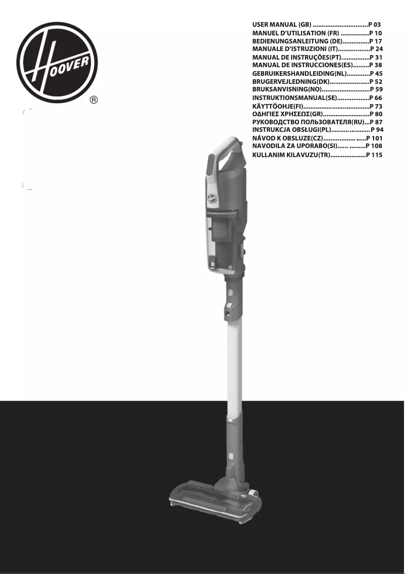 Page n°1 - Manuel utilisateur Hoover H-Free 300