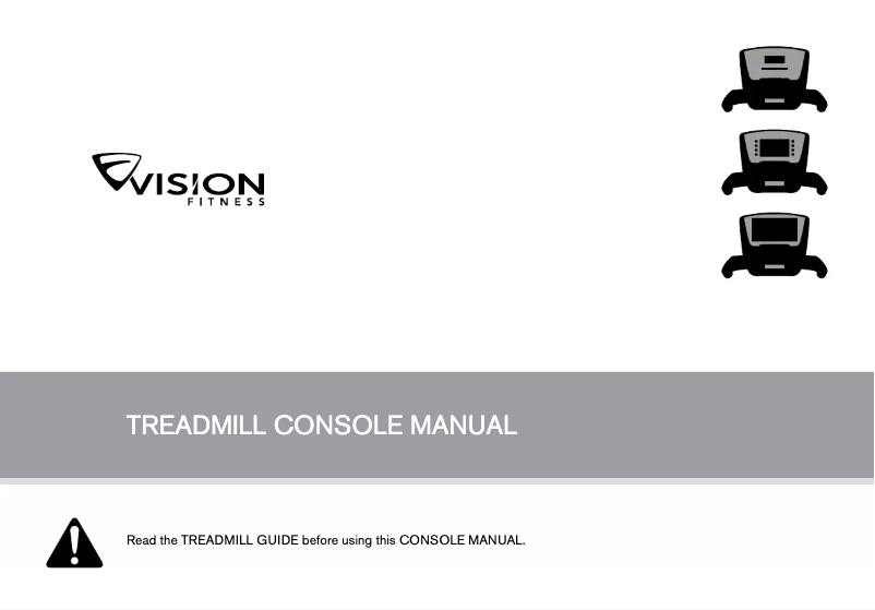 Page n°1 - Manuel utilisateur Vision Fitness TF20 Elegant