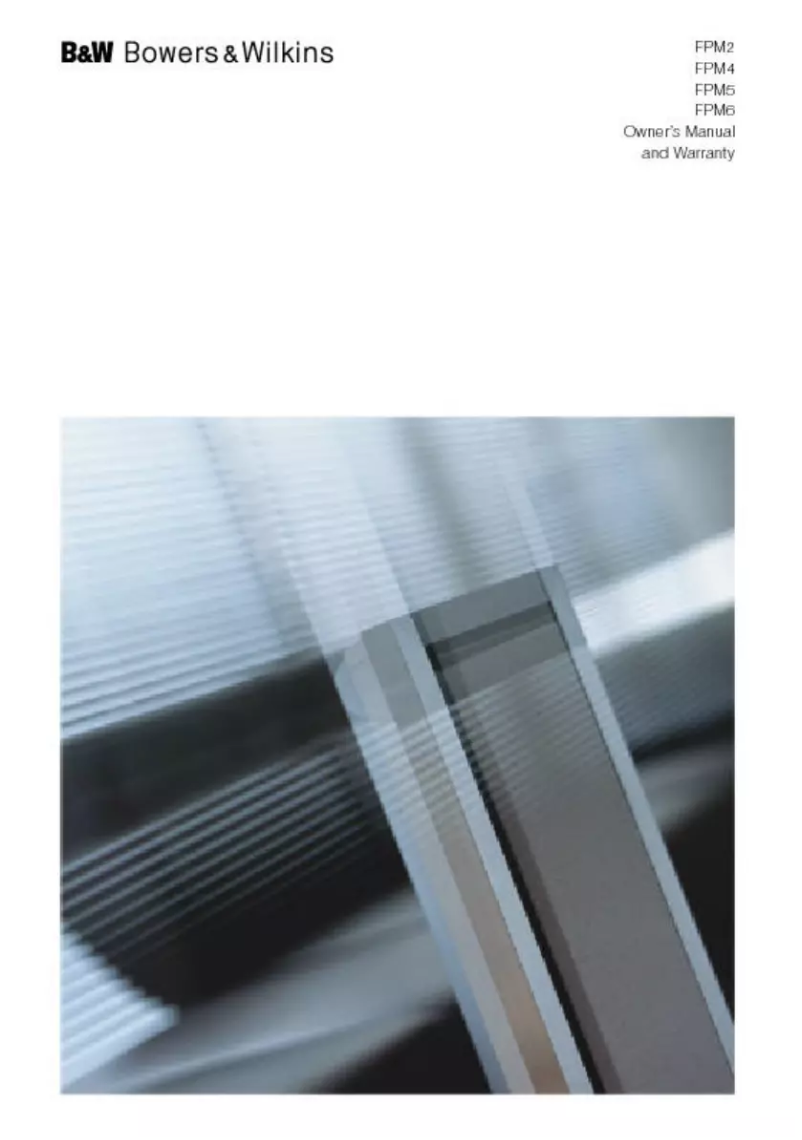 Página 1 del manual Manual de usuario Bowers & Wilkins FPM6