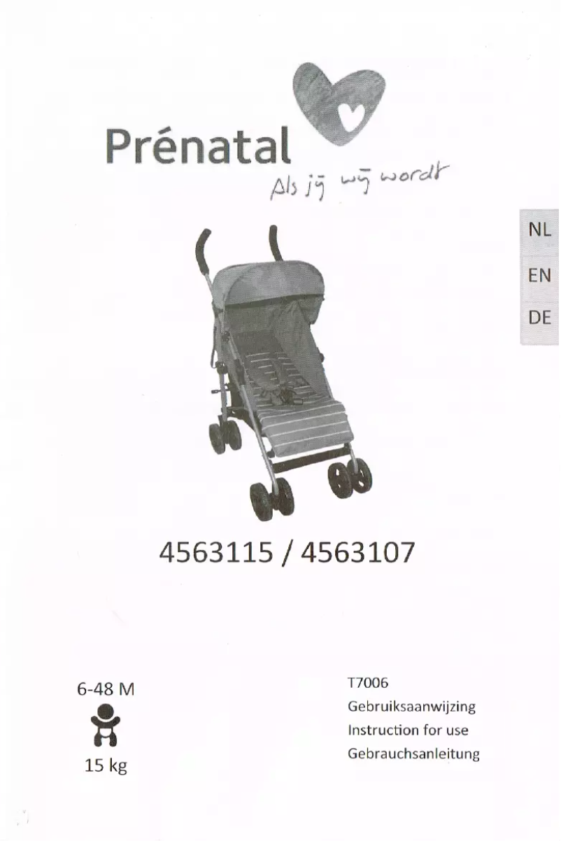 Page 1 de la notice Manuel utilisateur Prénatal T7006