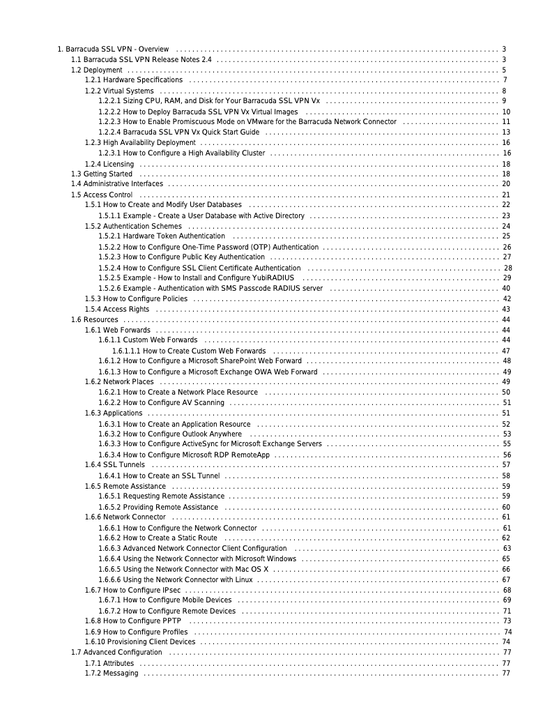 Page 1 de la notice Manuel utilisateur Barracuda Networks SSL VPN 680