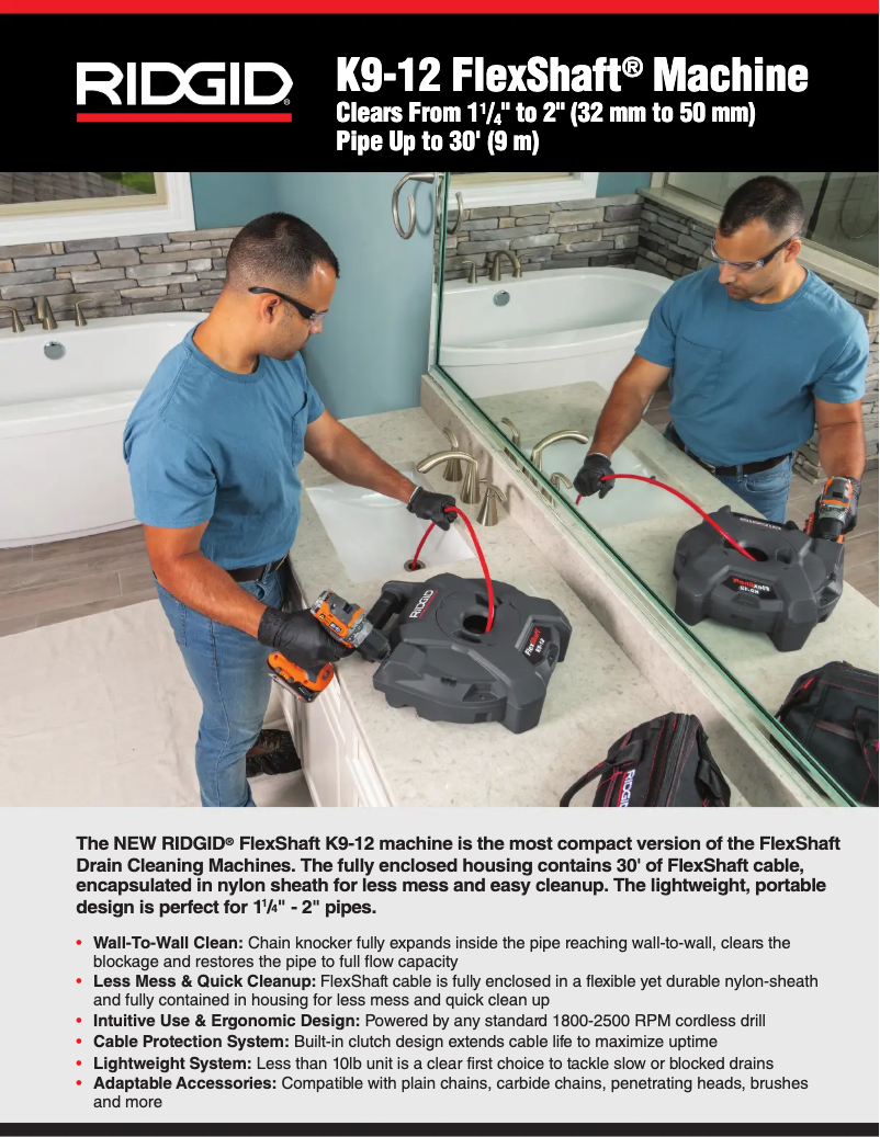 Page n°1 - Catalogue Ridgid FlexShaft K9-12