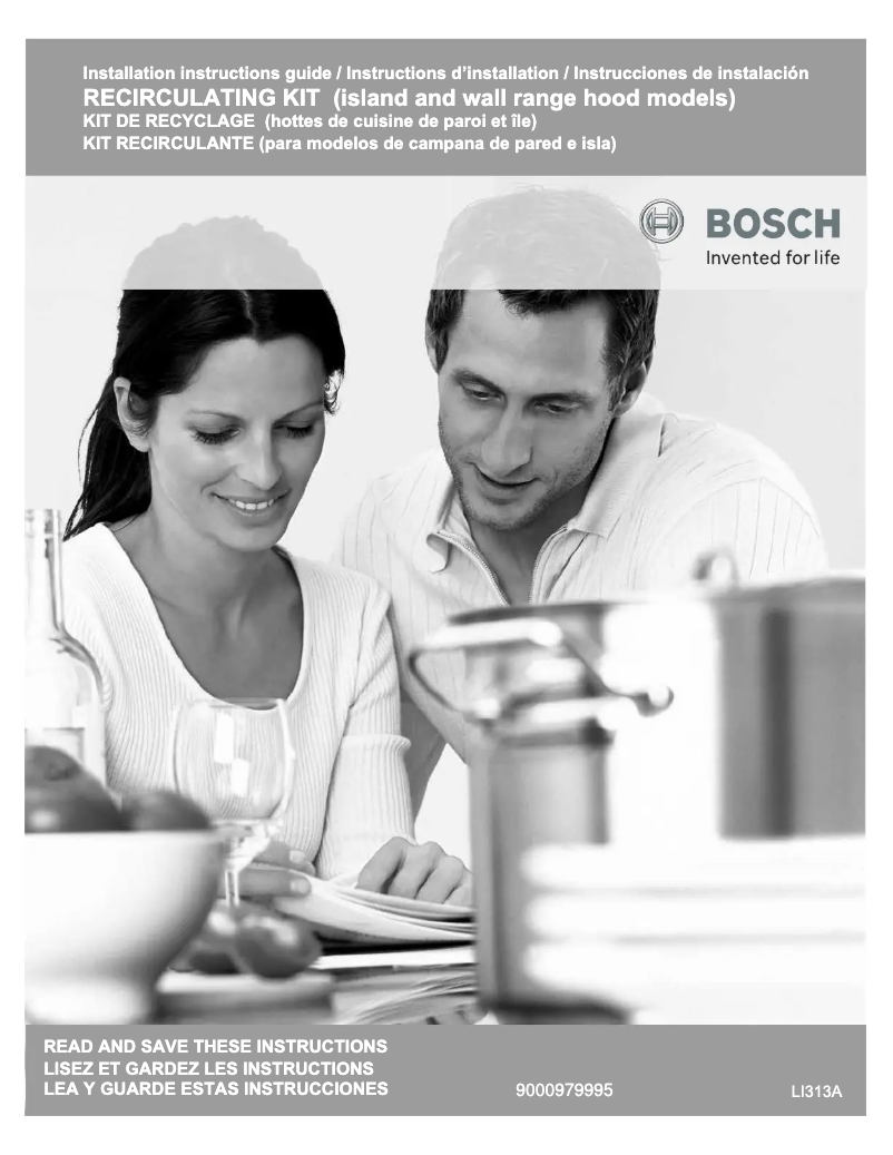 Page 1 of the manual Installation Guide Bosch HIREC5UC