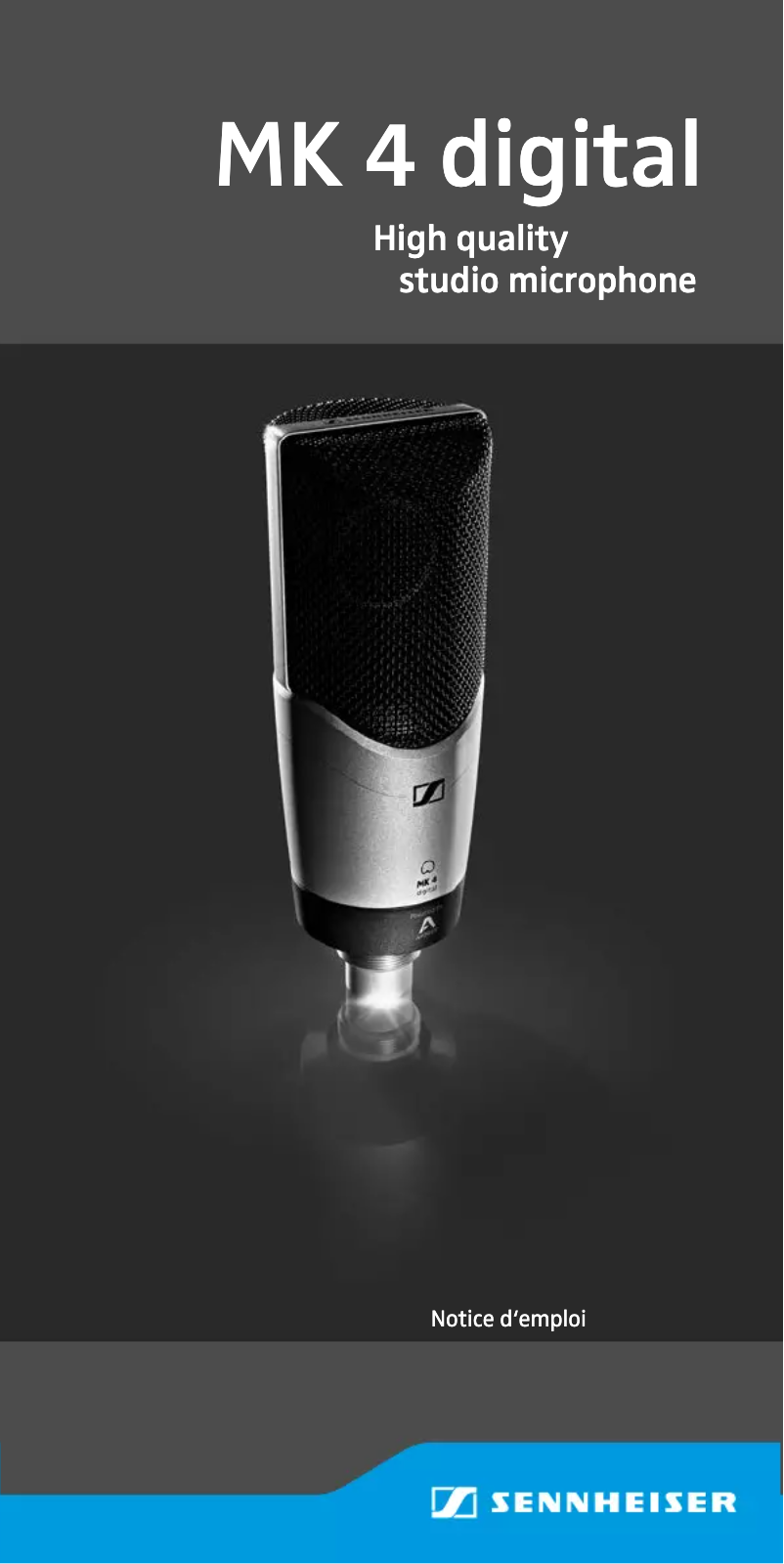 Page 1 de la notice Manuel utilisateur Sennheiser MK 4 Digital