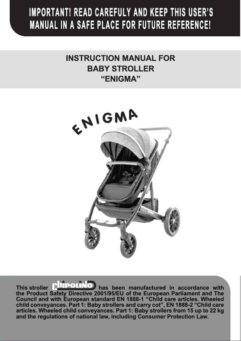 Image de la première page du manuel de l'appareil Enigma