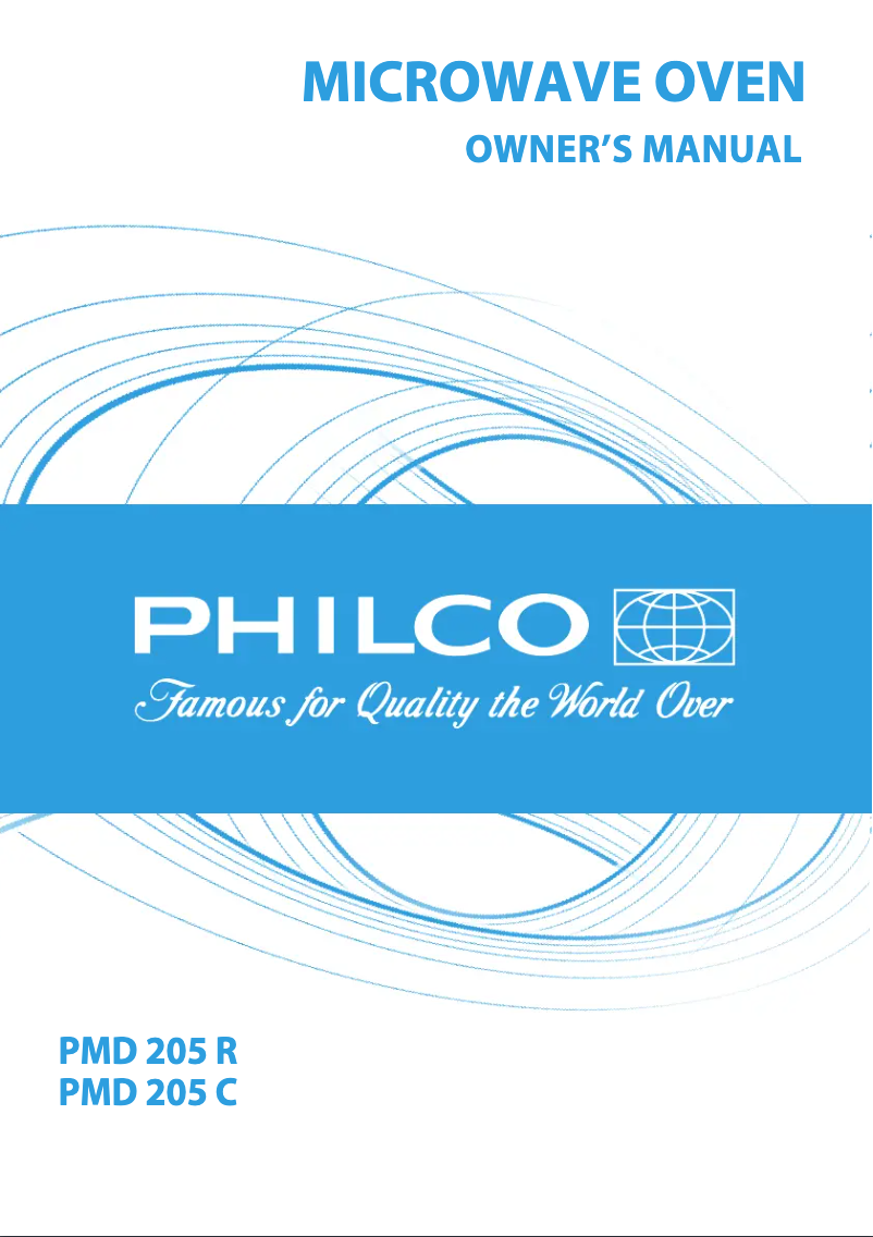 Page n°1 - Manuel utilisateur Philco PMD 205 R