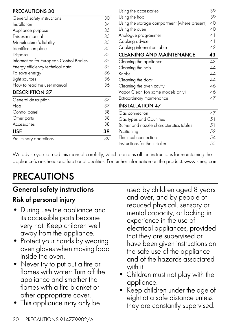 Image de la première page du manuel de l'appareil CO96GMP9