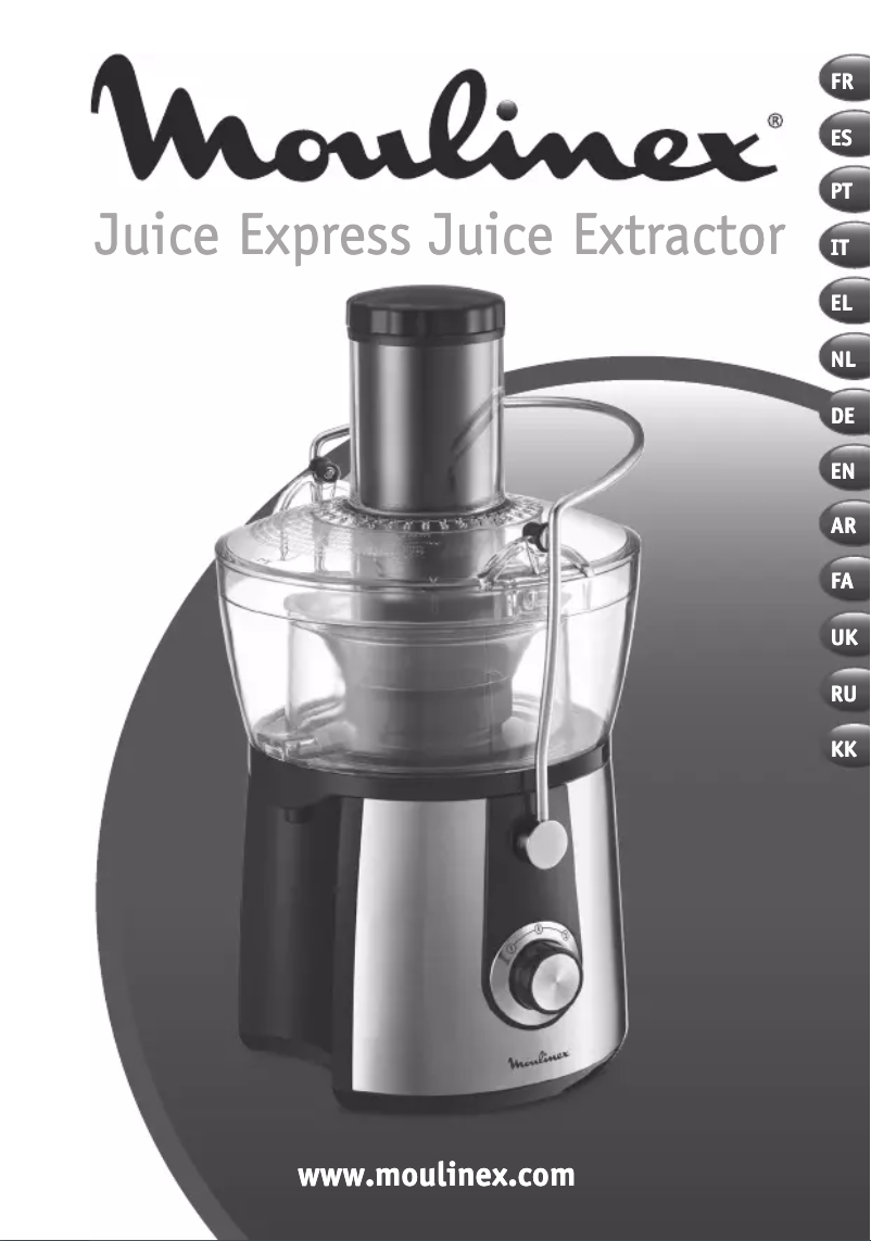 Page n°1 - Manuel utilisateur Moulinex Juice Express JU550D