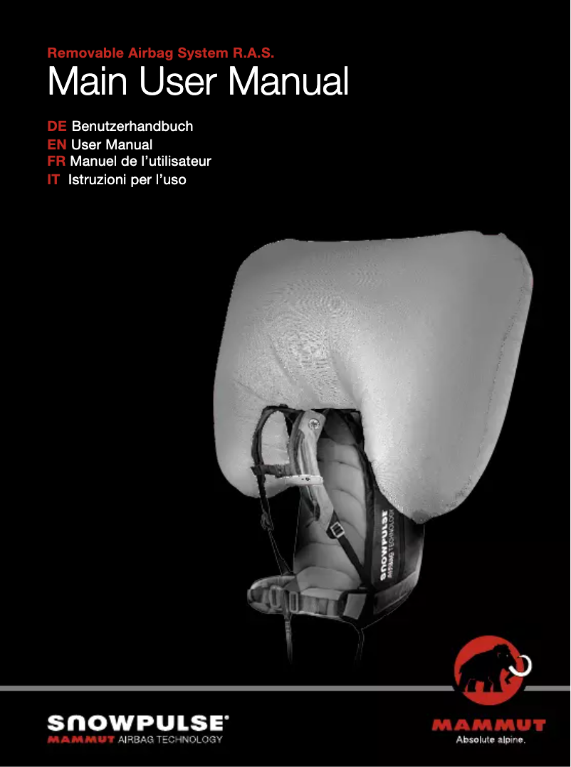 Page 1 de la notice Manuel utilisateur Mammut Snowpulse