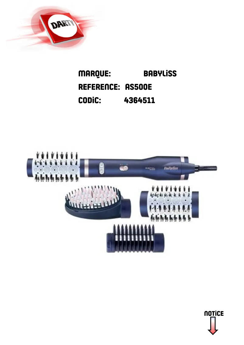 Image de la première page du manuel de l'appareil AS500E