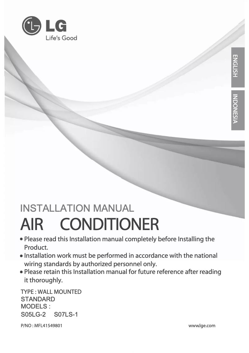 Image de la première page du manuel de l'appareil SN05LT-2