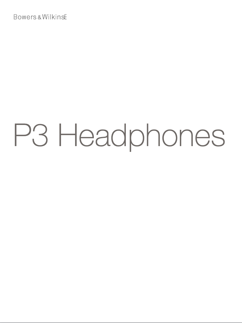 Página 1 del manual Manual de usuario Bowers & Wilkins P3