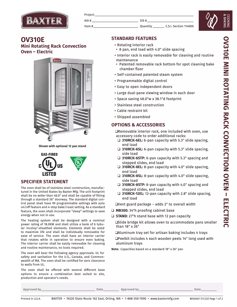 Image de la première page du manuel de l'appareil OV310E