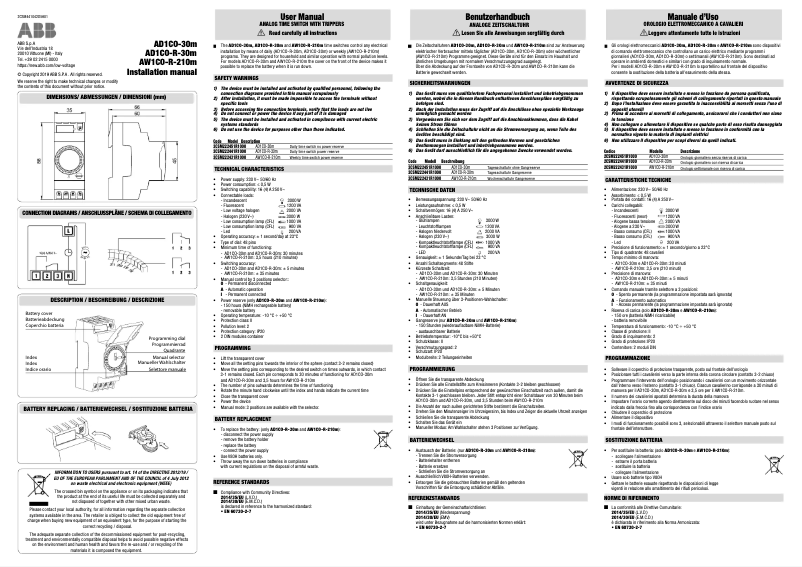 Image de la première page du manuel de l'appareil AD1CO-30m